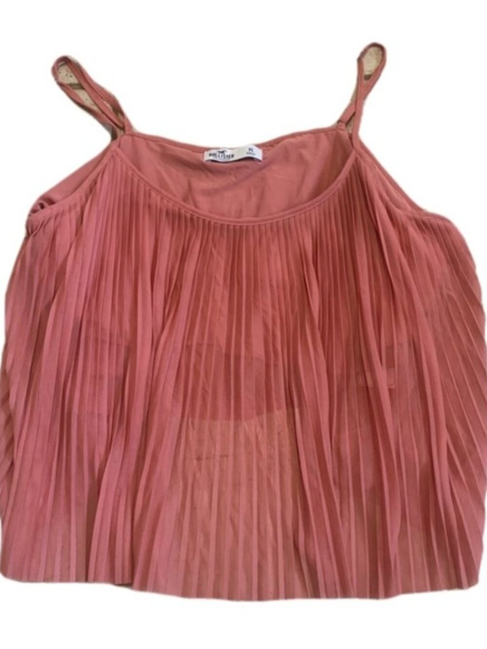 Hollister Pleated Cami Top - Dusty Rose Pink - Women's XL